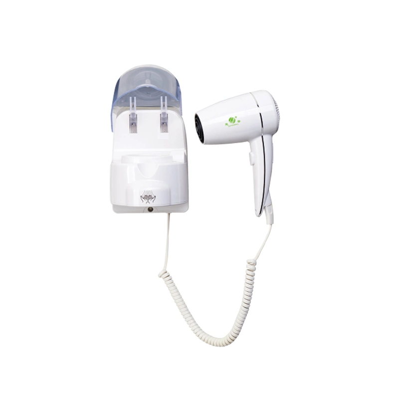 Wall-Mounted Hair Dryer Professional Electric Appliance Wall-Mounted Hand Dryer 1200W Plastic