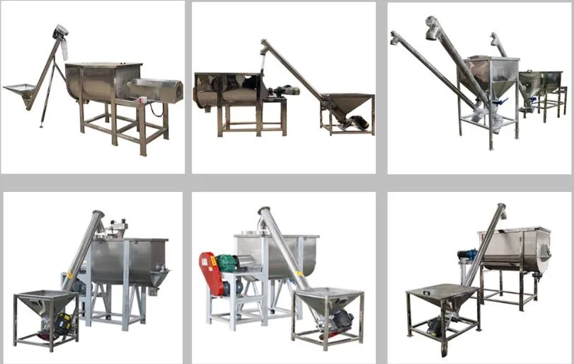 100-5000L Industrial Horizontal Flour Mixing Machine Dry Powder Blending Ribbon Blender with Double Helical