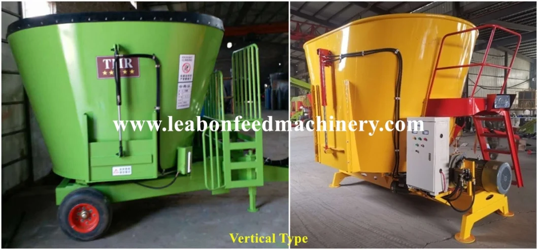 Cattle Feed Mixer Factory Horizontal Tmr Animal Feed Mixer Wagon Rations Blender for Sale