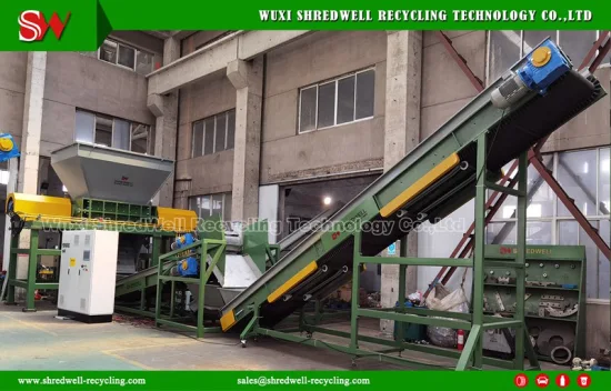 Double/Two Shaft Shredder for Recycling Metal Scraps/Used Tires/Soild Waste/Plastic/Wood