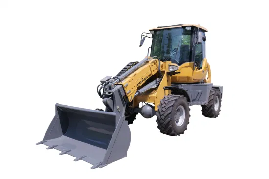 Mini Small Diesel Compact Wheel Loader with Cloased Cabin Air Conditioning Heater Solid Tyre Auto Gear Box Clamp Attachments for European Markets Quick Change