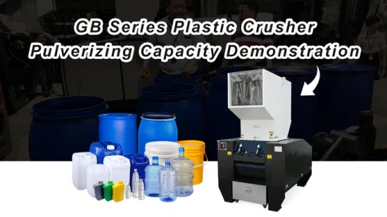 CE Plastic Scrap Shredder Waste Plastic Crusher Machine Recycling Plastic Bottle Crushing Machine