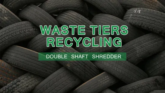 Double Shaft Shredder of Waste Tire Scrap Steel Metal Shredder Recycling Machine