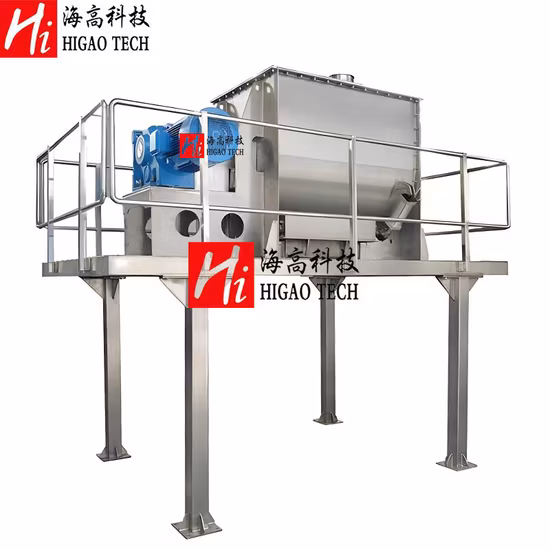 Horizontal Dry Powder Paddle Blender