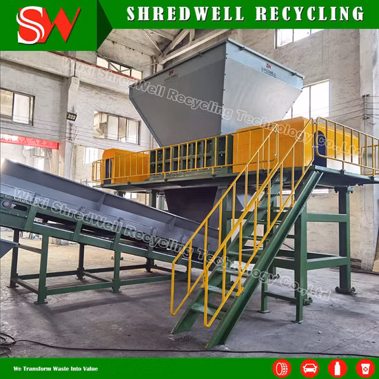 Industrial Double Shaft Scrap Metal Shredder for Recycling Waste Car/Metal Drum